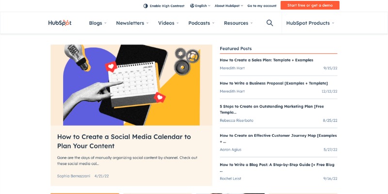 HubSpot Blog Redesign