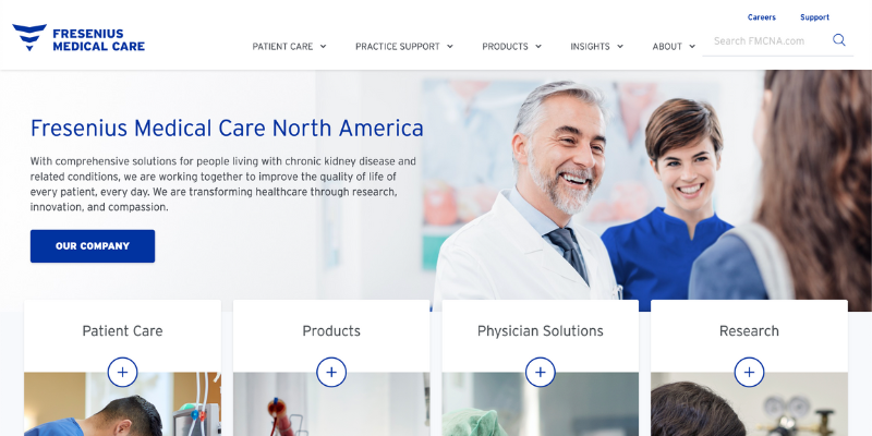 Fresenius Medical Care Website